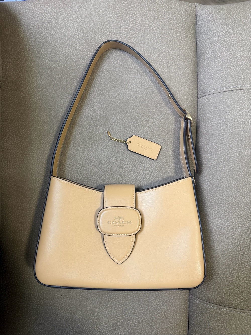 Coach tan Eliza purse